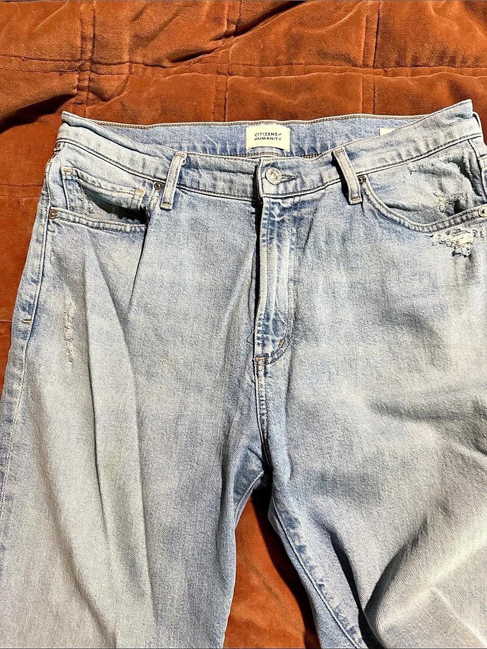 Citizens of Humanity Olivia High Rise Slim Ankle Jeans Blue Waist 29